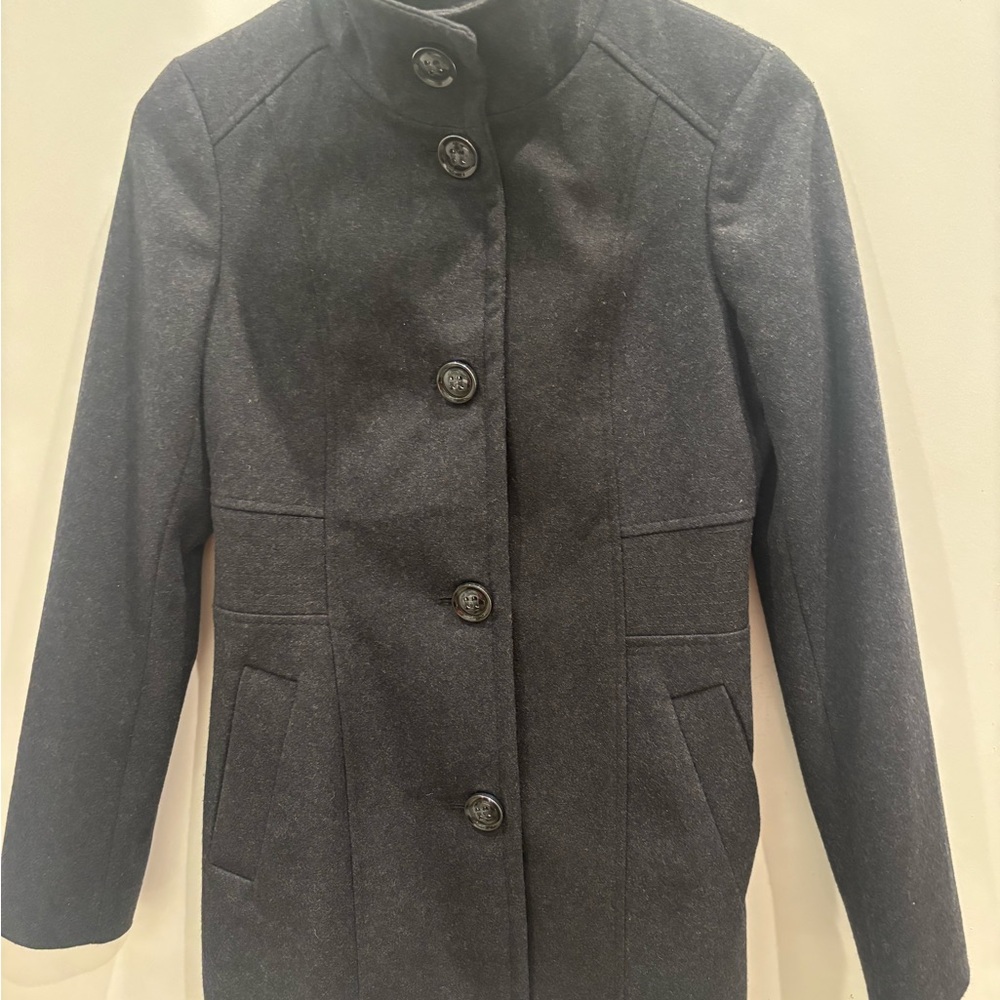 Ladies Nautica NAVY BLUE Pea Coat Wool-Blend
